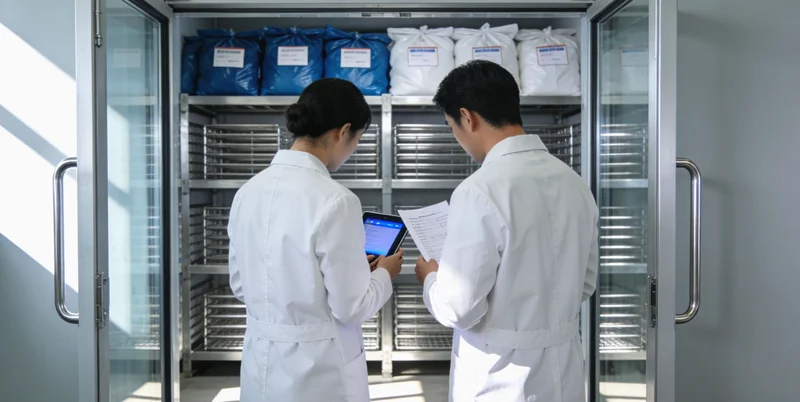 一位母亲在病房里，温柔地看着怀中新生儿，旁边放着一张筛查知情同意书。