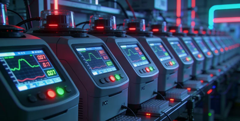 实验室内,技术人员正在操作先进