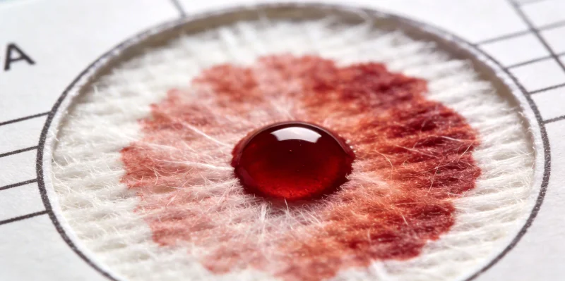 护士正在进行样本采集工作