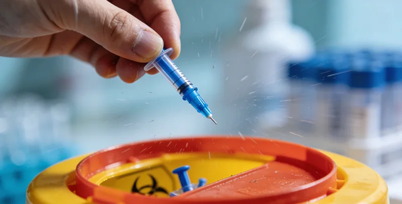 PCR实验室内部,技术人员正在