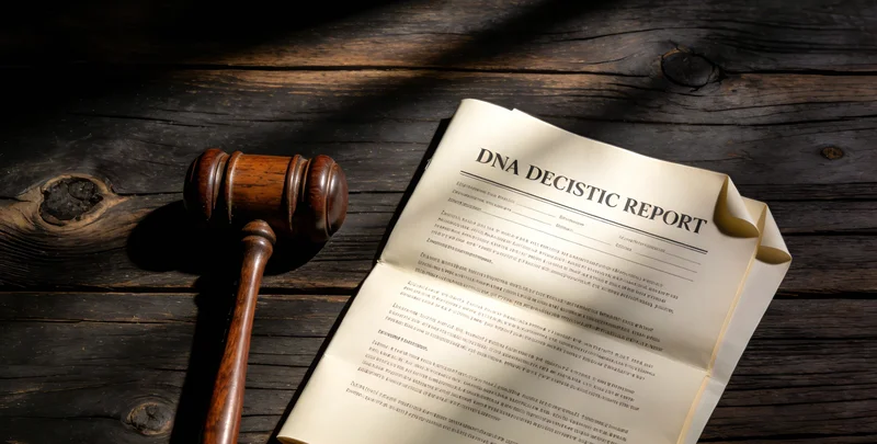 清晰的检测报告特写，旁边有医生