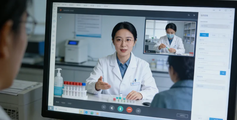 邢台市民在进行健康咨询