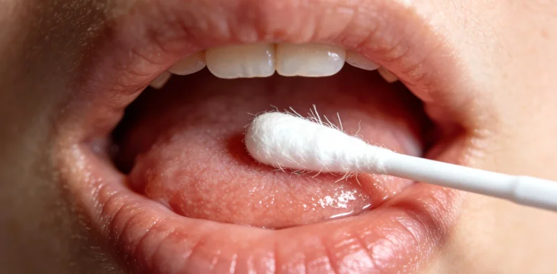 护士正在专业地为咨询者采集静脉