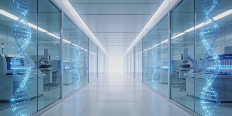 医生在诊室内向一对男女展示并讲