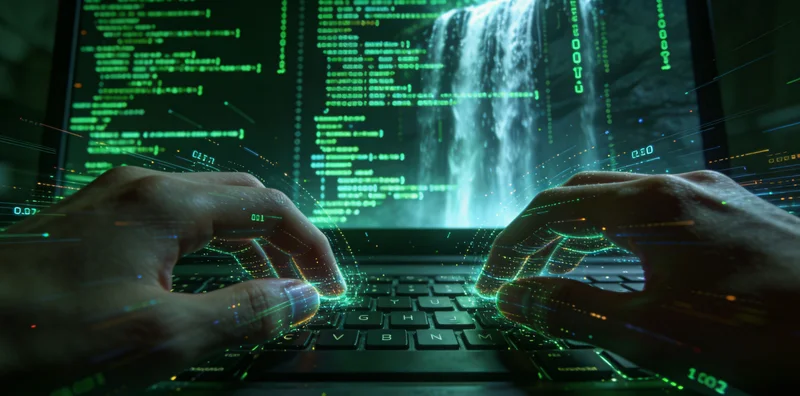 实验室内的二代测序仪正在工作中