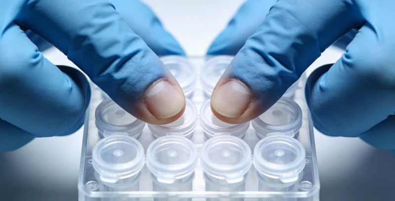 专业人士正在向客户解读一份清晰的基因检测报告