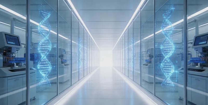 医生在诊室中，正向咨询者解读病