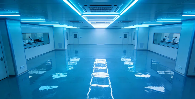 实验员在生物安全柜内进行样本处