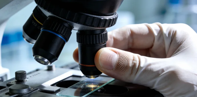 电脑屏幕上显示着真菌基因序列比