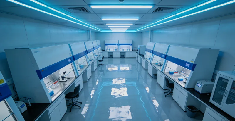 细菌基因检测实验室工作场景