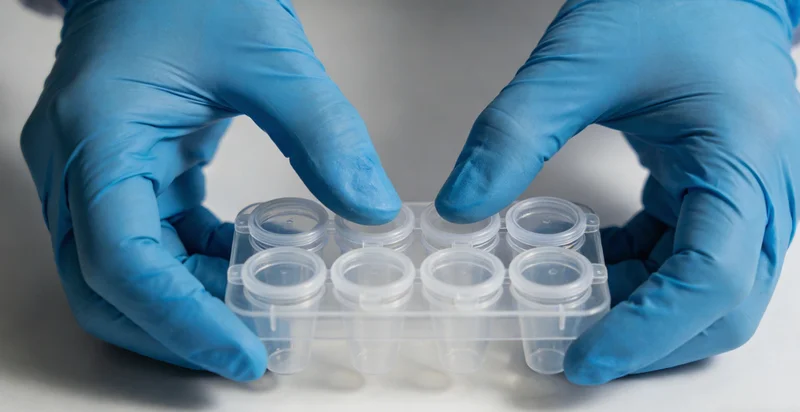 基因检测采样示意图