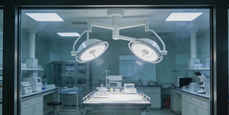 实验室技术人员操作高通量测序仪