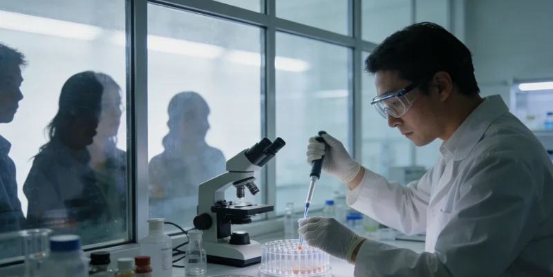 PCR检测原理示意图展示变性退