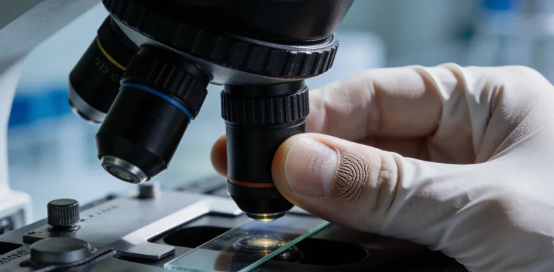 一位阳江本地医生正在认真分析医