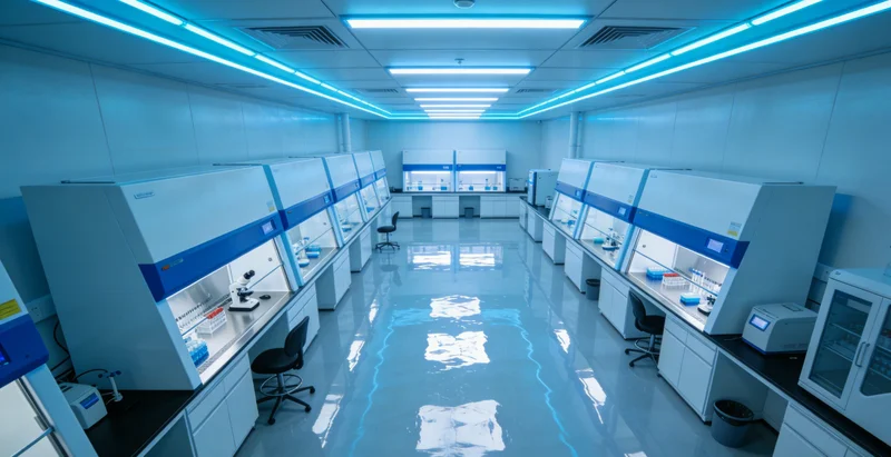 专业实验室内,技术人员操作高通