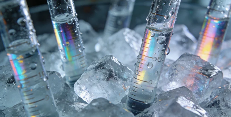 一位医生正在实验室中仔细观察脑