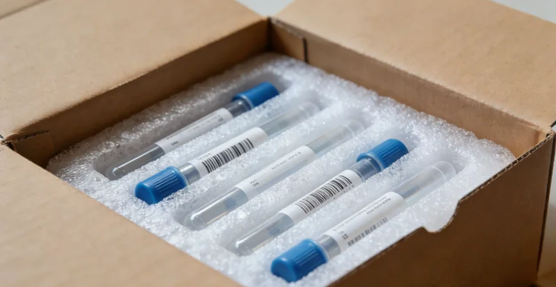 医生在病房分析患者检查报告