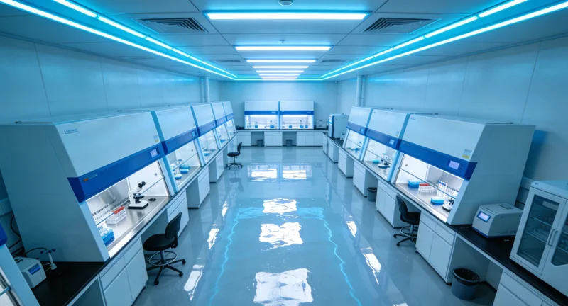 展示从样本采集到实验室检测的规