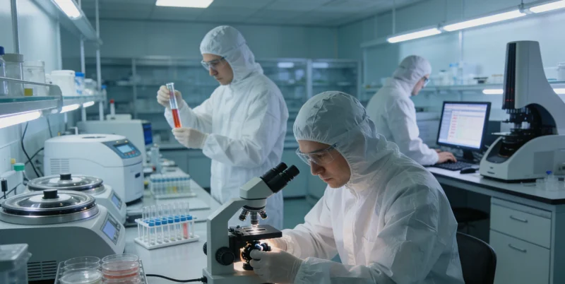 高科技基因测序仪正在运行，代表