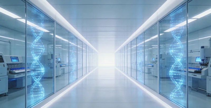 医生拿着清晰的检测报告与患者家