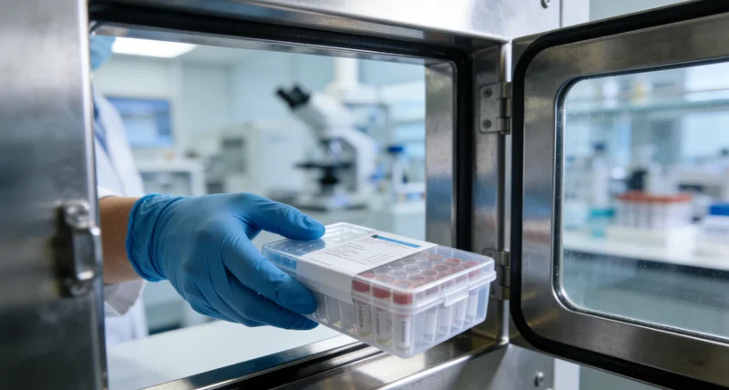 医生正在分析基因检测报告