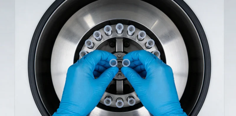 医生在清远医院内与患者沟通肺癌基因检测事宜