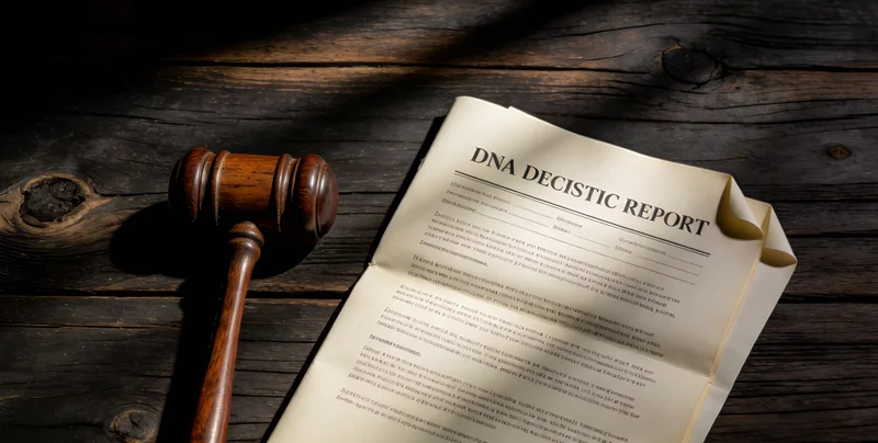 医生与患者在诊室讨论基因检测报