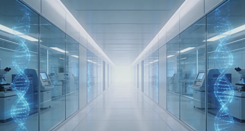 医生正向患者家属解释基因检测报