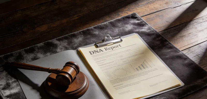 遗传咨询师正在向家庭解读基因检测报告