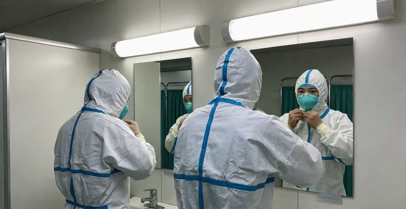 医生与患者讨论检测报告的场景