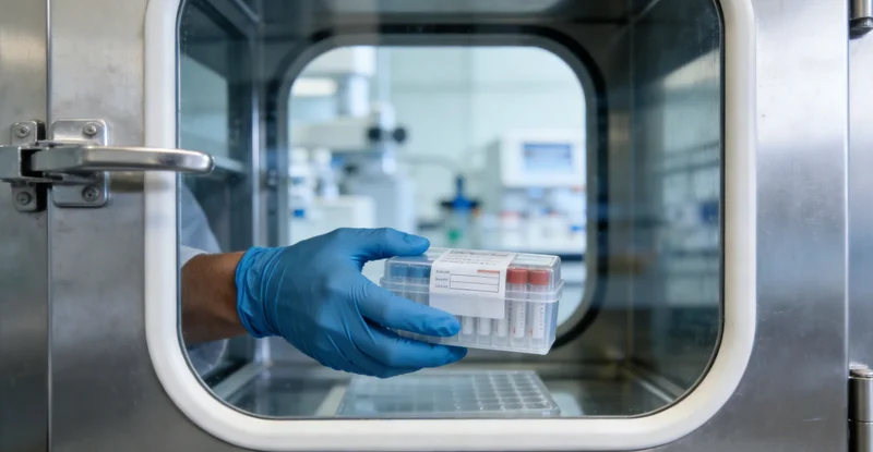 专业基因检测实验室工作场景