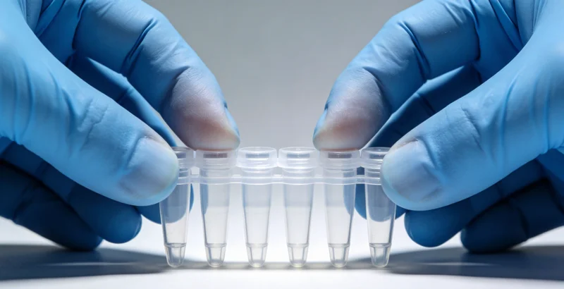 医生向舟山市民讲解基因检测报告的温馨画面