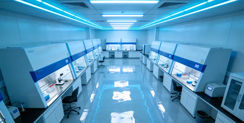 实验室技术人员正在进行基因检测