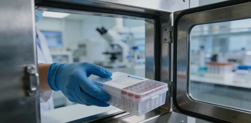 专业人士解读基因检测报告或温馨家庭健康关怀场景