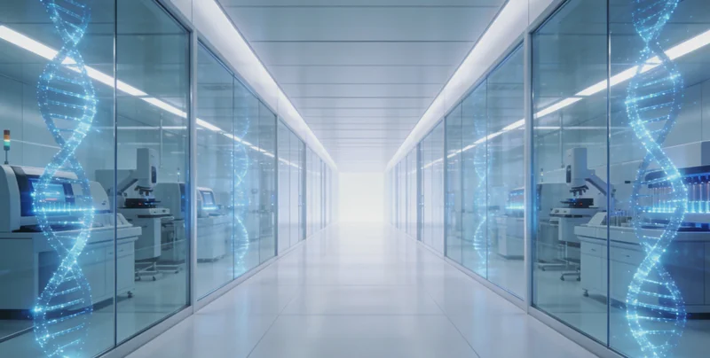 基因检测实验室核酸扩增操作场景