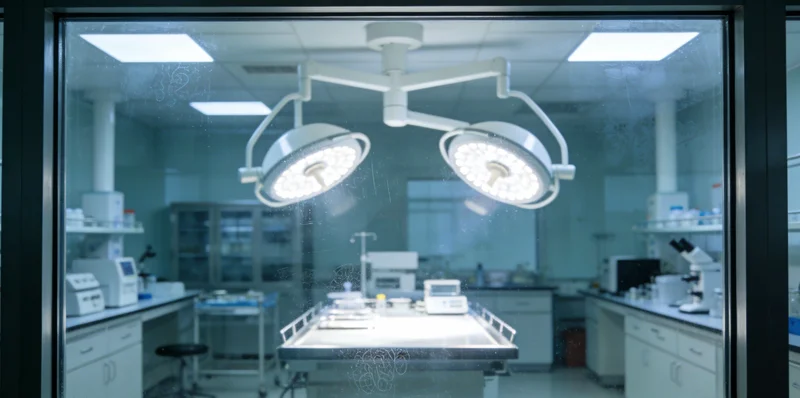 专业实验室内的检测仪器与技术人