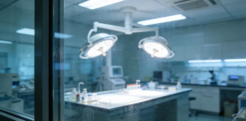 基因检测实验室工作场景