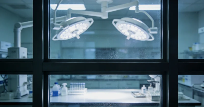 患者家属与医疗人员在平顶山本地服务机构内沟通基因检测报告