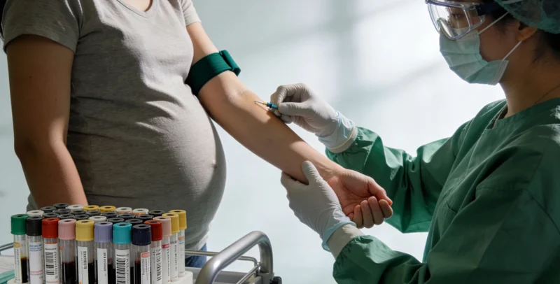 医护人员正在与患者沟通病情,或