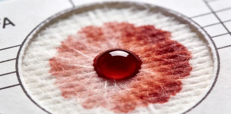 专业医护人员正在为患者采集血液