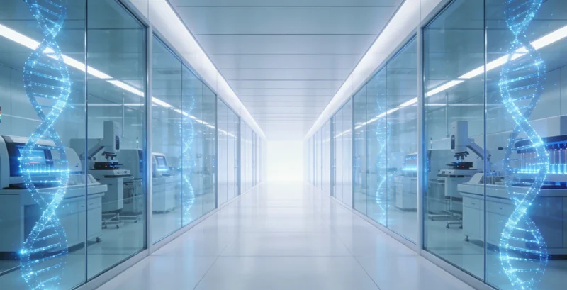 医生拿着检测报告，与咨询者沟通