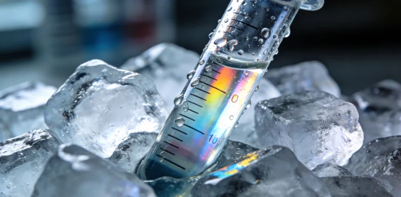 医生在超声引导下进行腹腔穿刺取