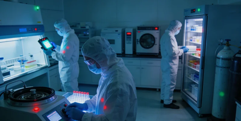 基因检测机构核心要素对比示意图,突出技术、报告、服务三点