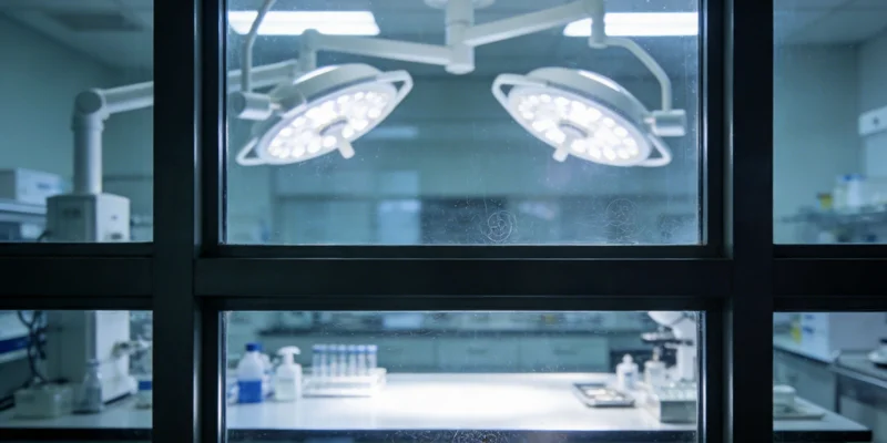 先进的基因测序仪器在实验室中运