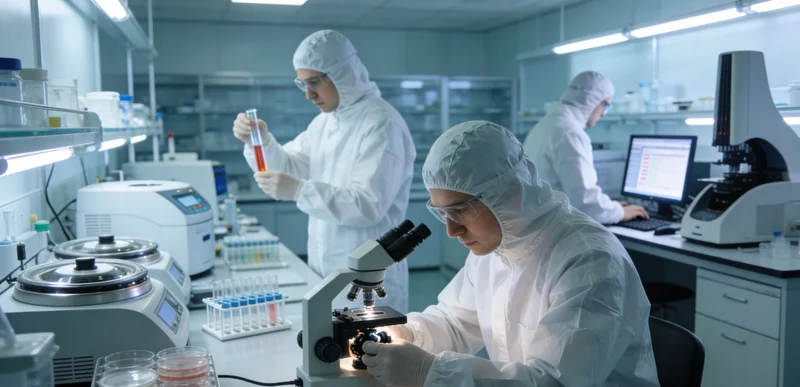 专业基因检测实验室内，技术人员