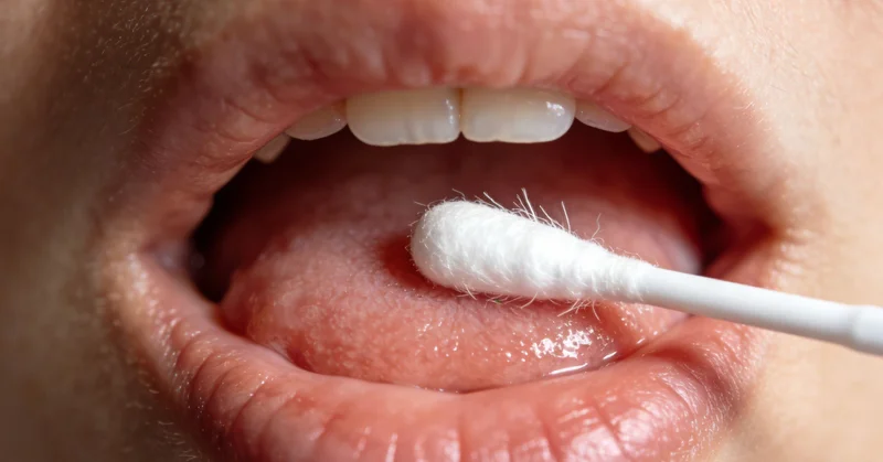 基因检测采样示意图