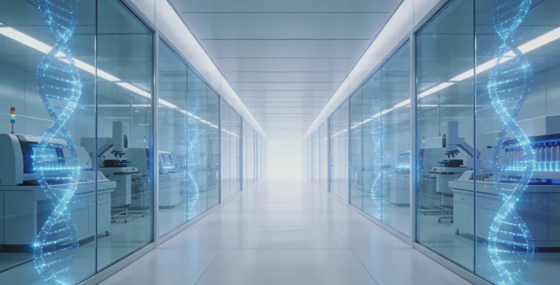 传统微生物实验室检测的对比示意