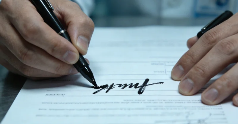 一位女士在家中轻松地查看自己的