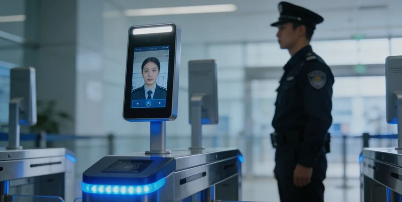 快递员在渭南街头工作的场景