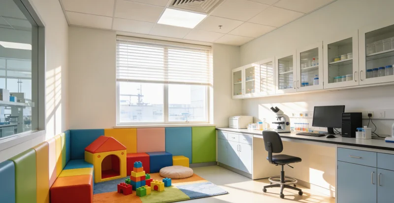 医生正在诊室内与患者家属详细沟